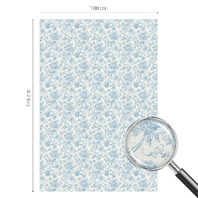 Privátní fólie na okno vitráž Květinový vzor