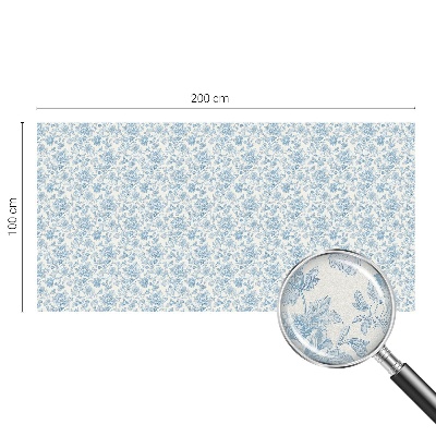 Privátní fólie na okno vitráž Květinový vzor