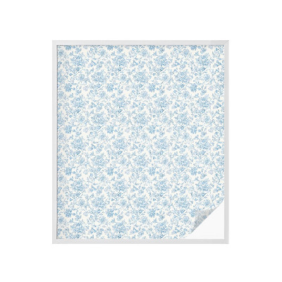 Privátní fólie na okno vitráž Květinový vzor