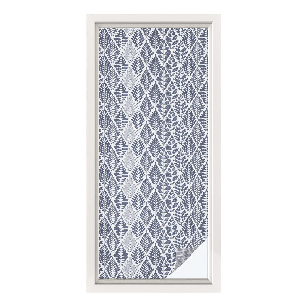 Privátní fólie na okno vitráž Vzorované listy