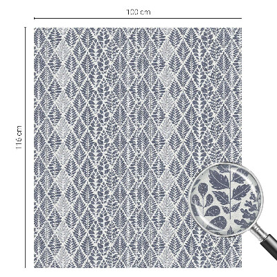 Privátní fólie na okno vitráž Vzorované listy