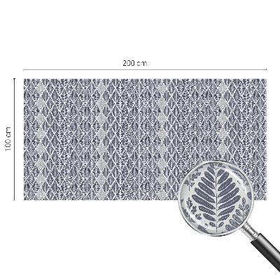 Privátní fólie na okno vitráž Vzorované listy