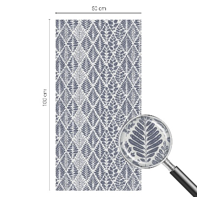 Privátní fólie na okno vitráž Vzorované listy