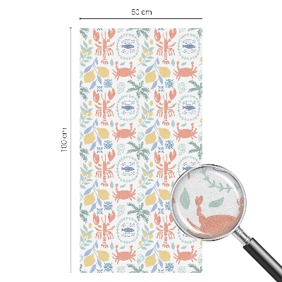 Neprůhledná fólie na sklo dveří Námořní motivy