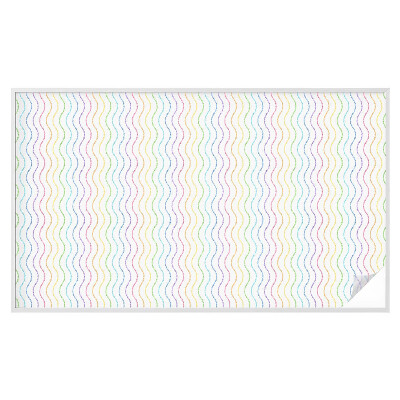 Dekorativní mléčná fólie na sklo Duhové čáry