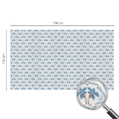 Protisluneční fólie na okna Modré palmy