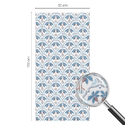 Protisluneční fólie na okna Modré palmy