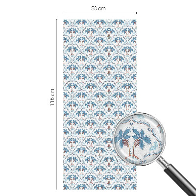 Protisluneční fólie na okna Modré palmy