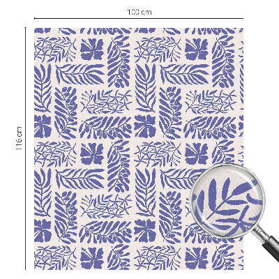 Privátní fólie na okno vitráž Rostlinné vzory