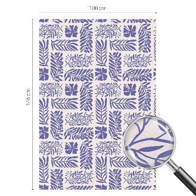 Privátní fólie na okno vitráž Rostlinné vzory