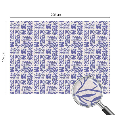 Privátní fólie na okno vitráž Rostlinné vzory