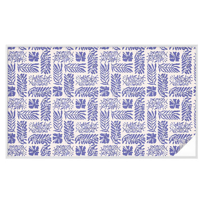 Privátní fólie na okno vitráž Rostlinné vzory