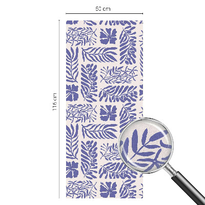 Privátní fólie na okno vitráž Rostlinné vzory