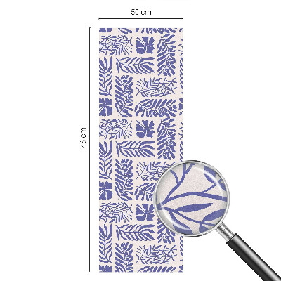 Privátní fólie na okno vitráž Rostlinné vzory