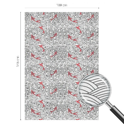 Dekorativní mléčná fólie na sklo Vlnitý vzor