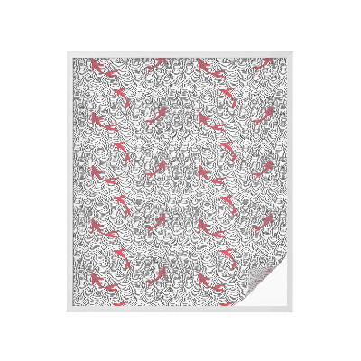 Dekorativní mléčná fólie na sklo Vlnitý vzor