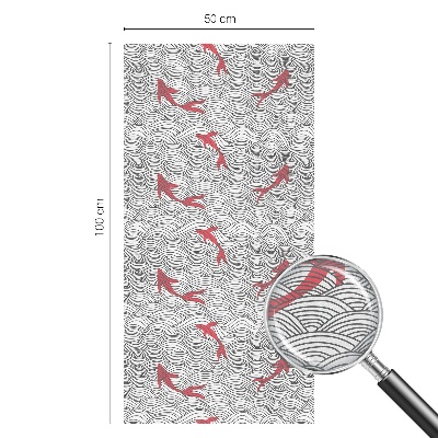 Dekorativní mléčná fólie na sklo Vlnitý vzor