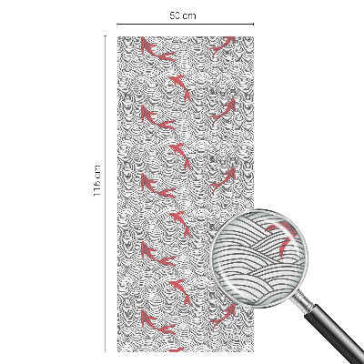Dekorativní mléčná fólie na sklo Vlnitý vzor