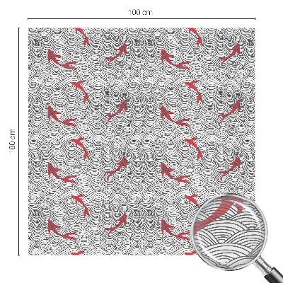 Dekorativní mléčná fólie na sklo Vlnitý vzor