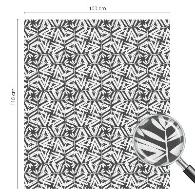 Privátní fólie na okno vitráž Geometrické listy