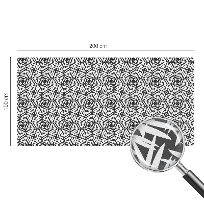 Privátní fólie na okno vitráž Geometrické listy