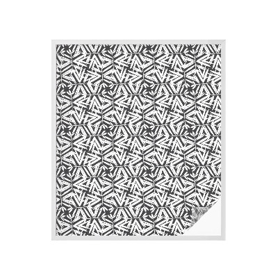 Privátní fólie na okno vitráž Geometrické listy