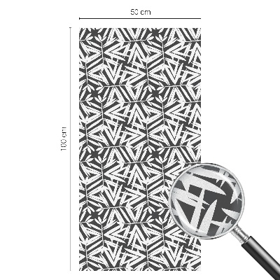 Privátní fólie na okno vitráž Geometrické listy