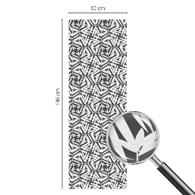 Privátní fólie na okno vitráž Geometrické listy