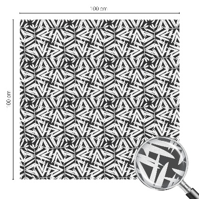 Privátní fólie na okno vitráž Geometrické listy