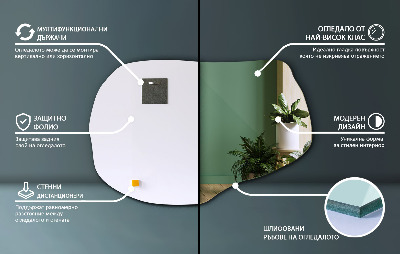 Nepravidelná zrcadla stylový doplněk