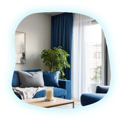 Organické zrcadlo s LED moderní doplněk