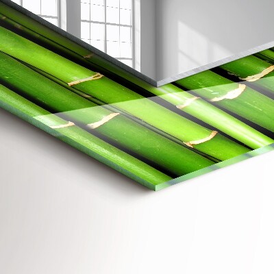 Zrkadlo rám s potlačou Zelené bambusové stonky