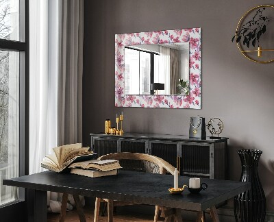 Dekoračné zrkadlo Květiny akvarelový vzor