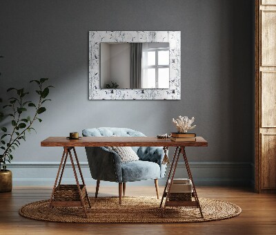 Zrkadlo s potlačeným rámom Jeřábi a bambusy