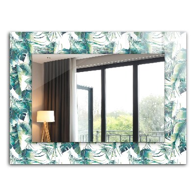 Dekoračné zrkadlo Zelené tropické listy