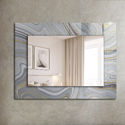 Zrkadlo rám s potlačou Abstraktní mramorové vzory