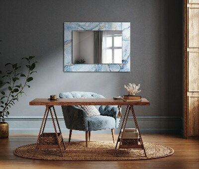 Zrkadlo s potlačeným rámom Abstraktní mramorový vzor