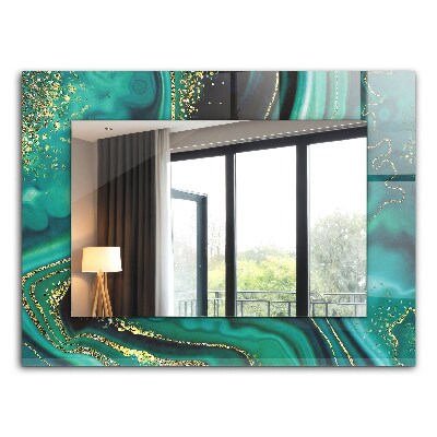 Dekoračné zrkadlo Abstraktní zelená textura