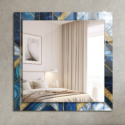 Zrkadlo s motívom Abstraktní geometrická mozaika