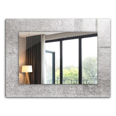 Zrkadlo rám s potlačou Textura betonové stěny