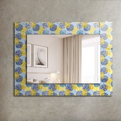 Dekoračné zrkadlo na stenu Barevný květinový vzor
