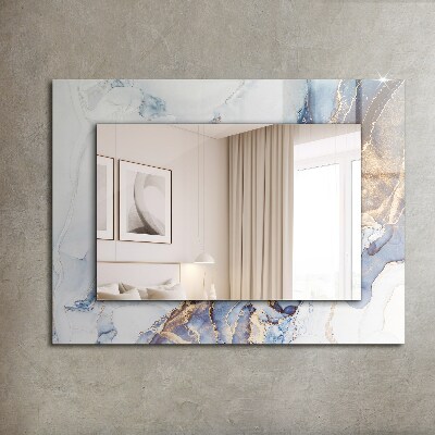 Zrkadlo s potlačeným rámom Abstraktní mramorové umění