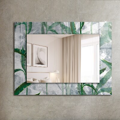 Ozdobné zrkadlo Zelené listy rostlin