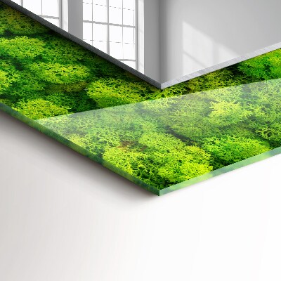 Zrkadlo s potlačeným rámom Zelený mech