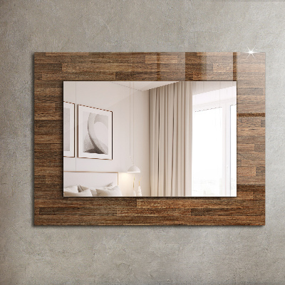 Dekoračné zrkadlo na stenu Dřevěné panely