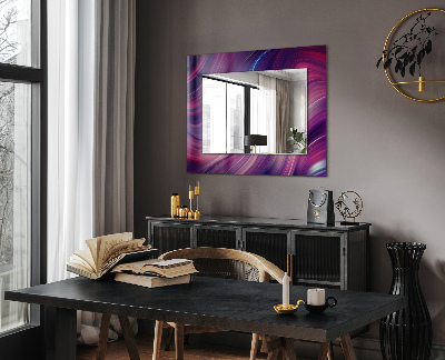 Zrkadlo rám s potlačou Abstraktní barevné vlny