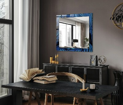 Zrkadlo s motívom Abstraktní modrý vzor