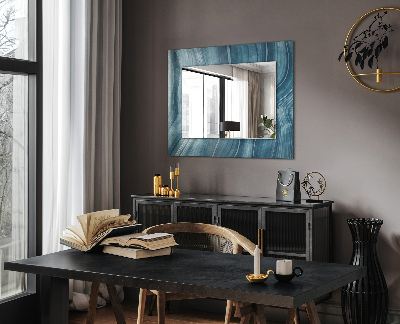 Dekoračné zrkadlo Abstraktní modré čáry