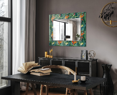 Ozdobné zrkadlo Kolibříci a květiny
