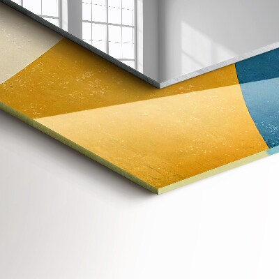 Zrkadlo s potlačeným rámom Abstraktní barevné vzory